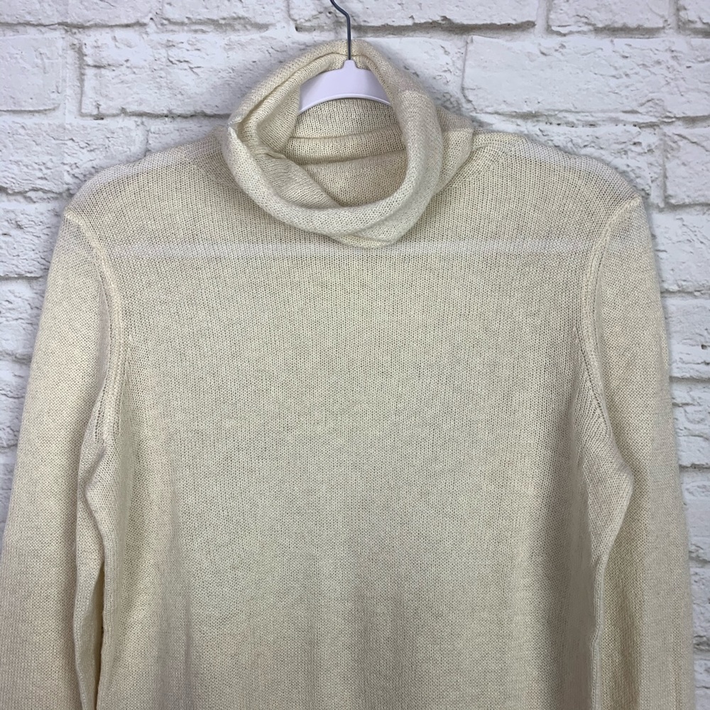 Banana Republic Cream Cowl Turtleneck Sweater S - Picture 2 of 5